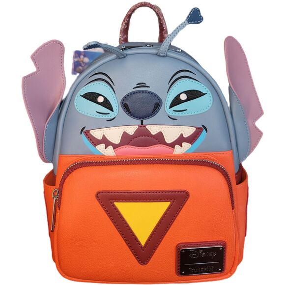 Loungefly Disney Stitch Experiment 626 Faux Leather Womens Double Strap Bag - Picture 1 of 8